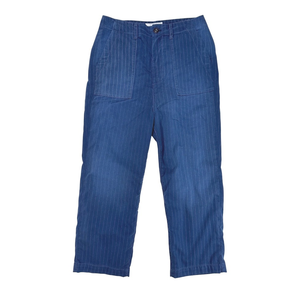 The Great Blue Pinstripe Herringbone Cropped Womens Pants Size 27 Made in USA